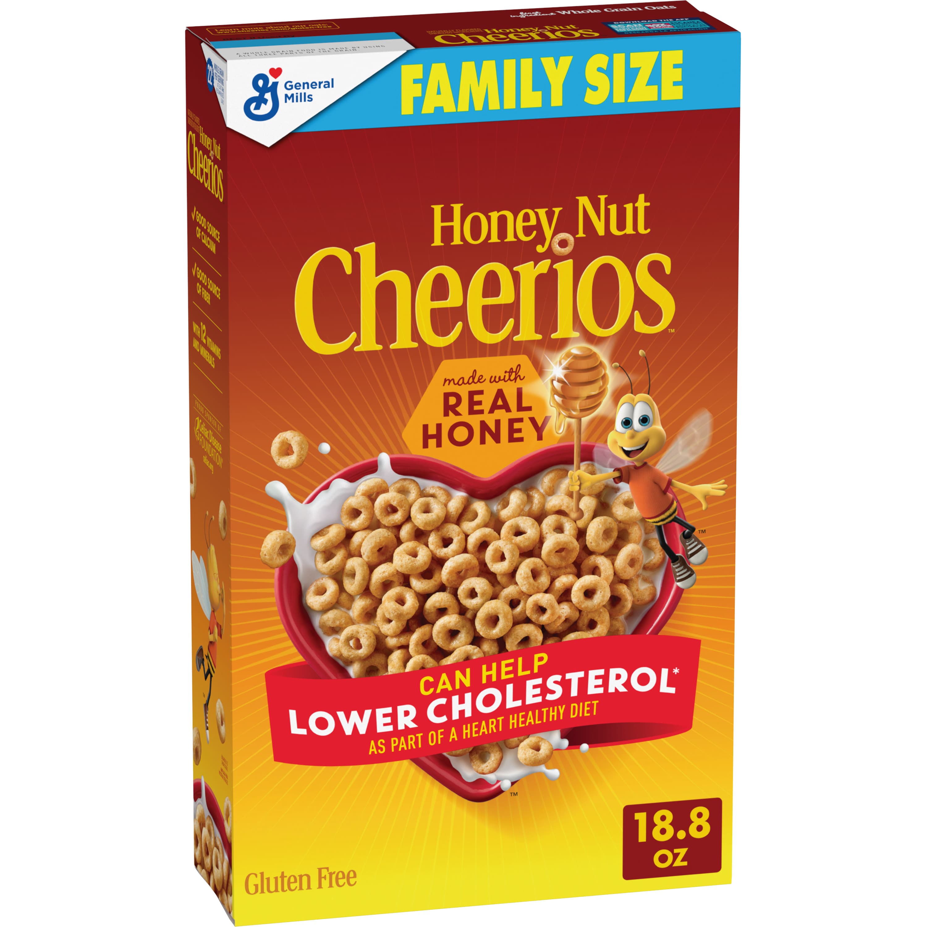 Cheerios, Cereal Box, Family Size, Honey Nut, 18.8oz - Order on OTC app